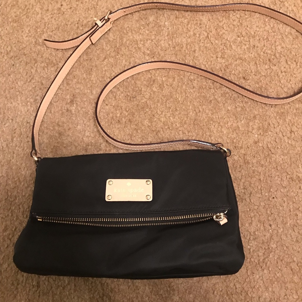Kate Spade Black and Tan Crossbody